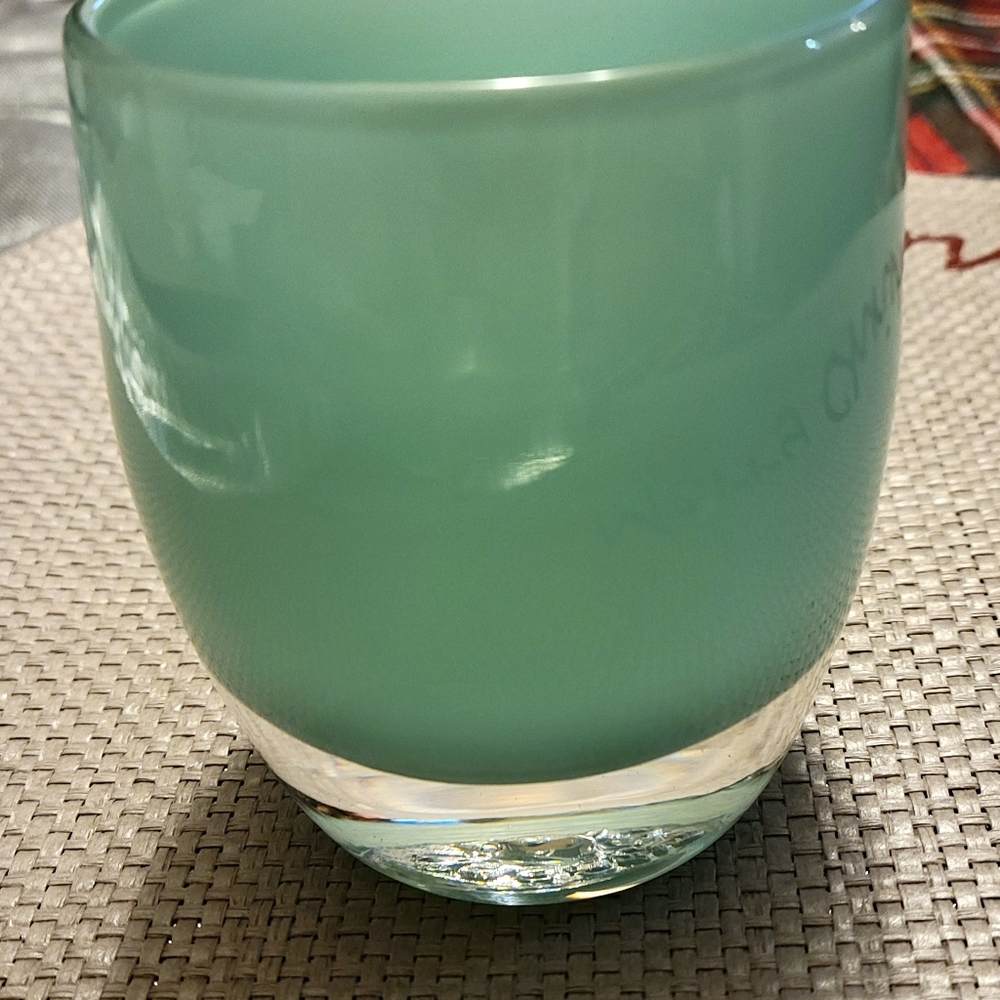 Glassybaby Candle Holder, Thank You